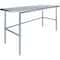 Amgood 30 in. x 72 in. Open Base Stainless Steel Metal Table WT-3072-RCB-Z - alternate 1